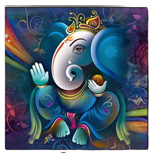New Ganesha Canvas for Room Decor