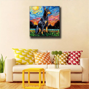 New Starry Dog Canvas Print Ready to Hang