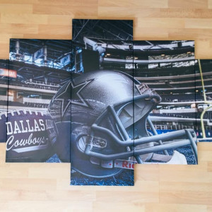Dallas Cowboys Multi panel Canvas for Room Decor