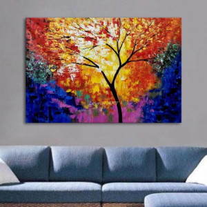 New Hand Painted Canvas Art Painting for Room Decor